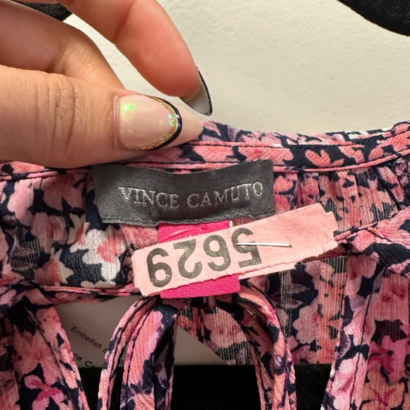 Vince Camuto multicolor floral blouse size L - Picture 2 of 2